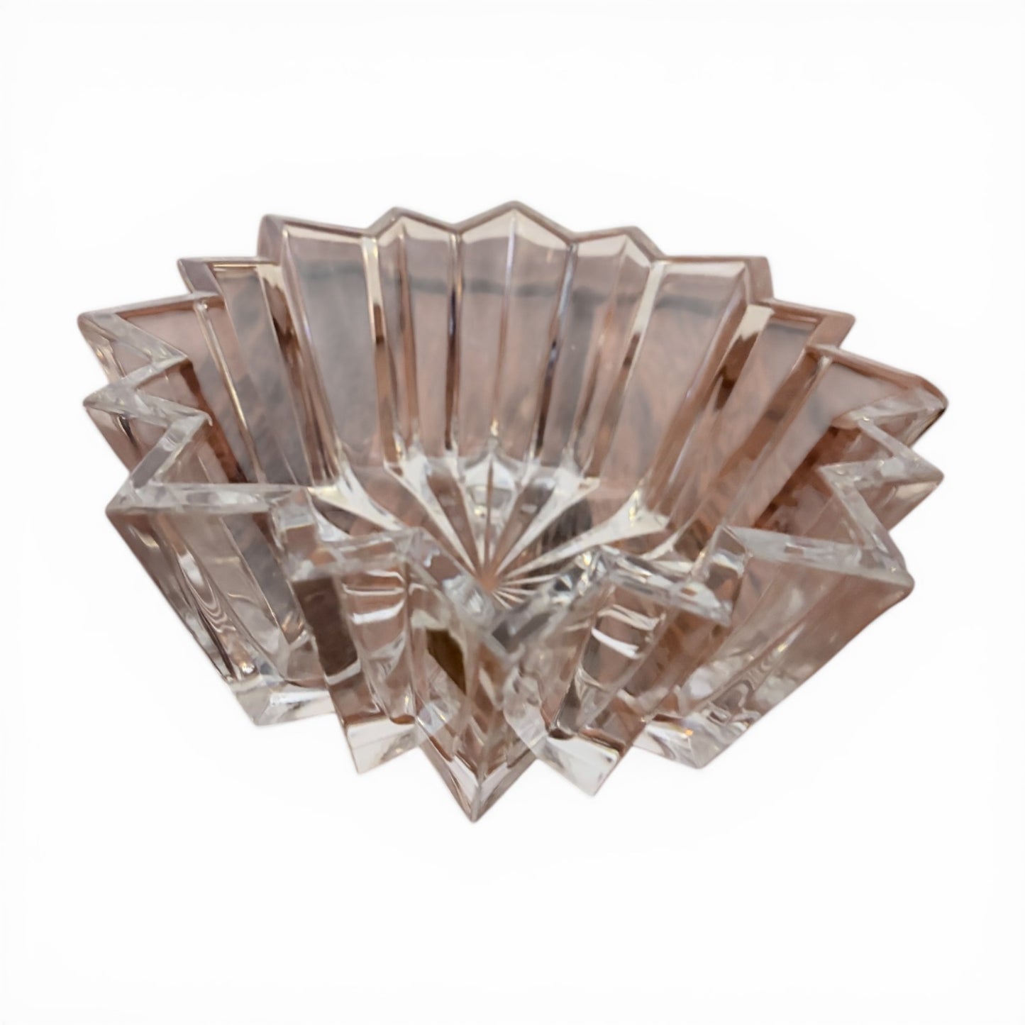Mid Century Nachtmann Crystal Starburst Bowl – Cut Glass, Made in Germany