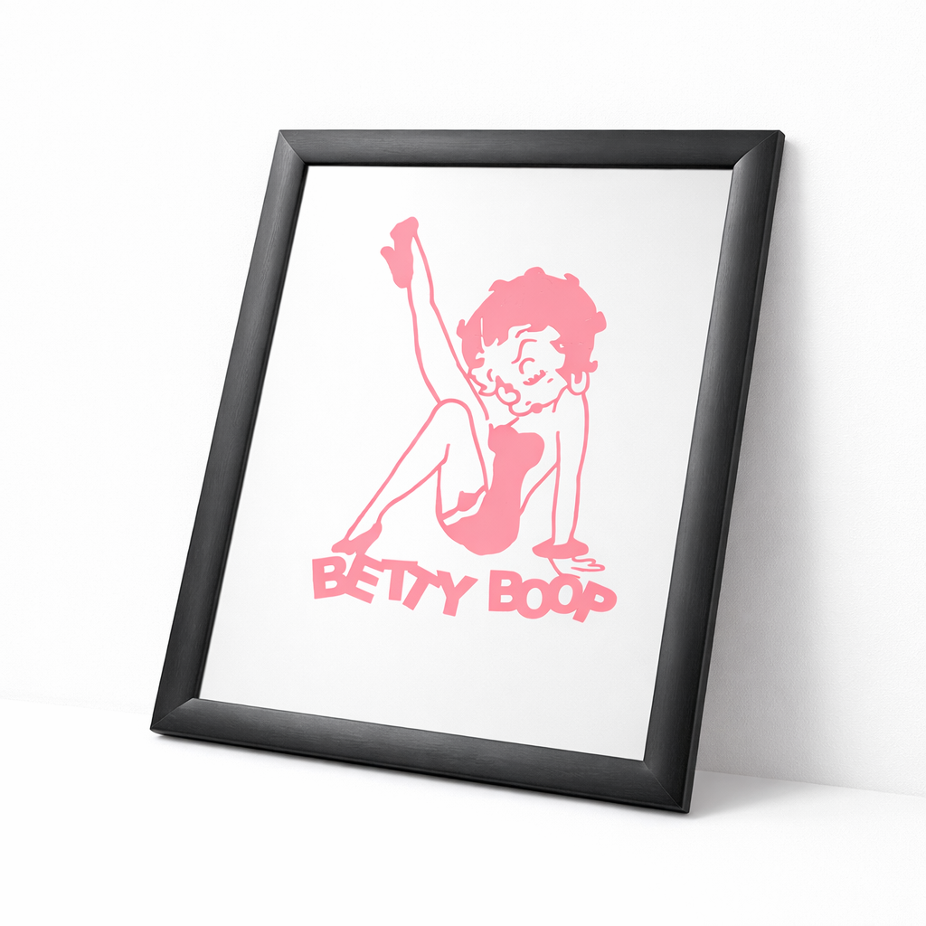 Vintage Betty Boop Framed Wall Mirror