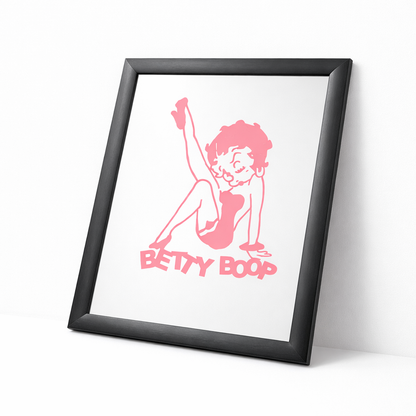Vintage Betty Boop Framed Wall Mirror