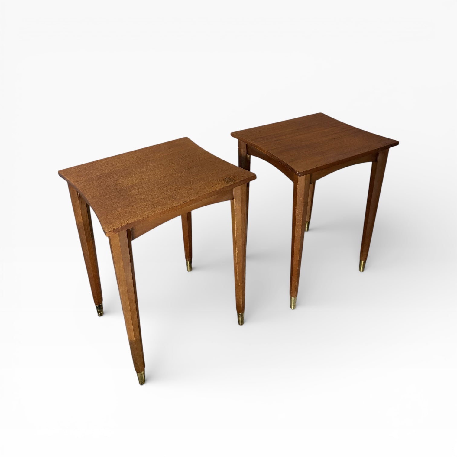 Vintage Teak Bedside Tables – Pair | Mid-Century Scandinavian