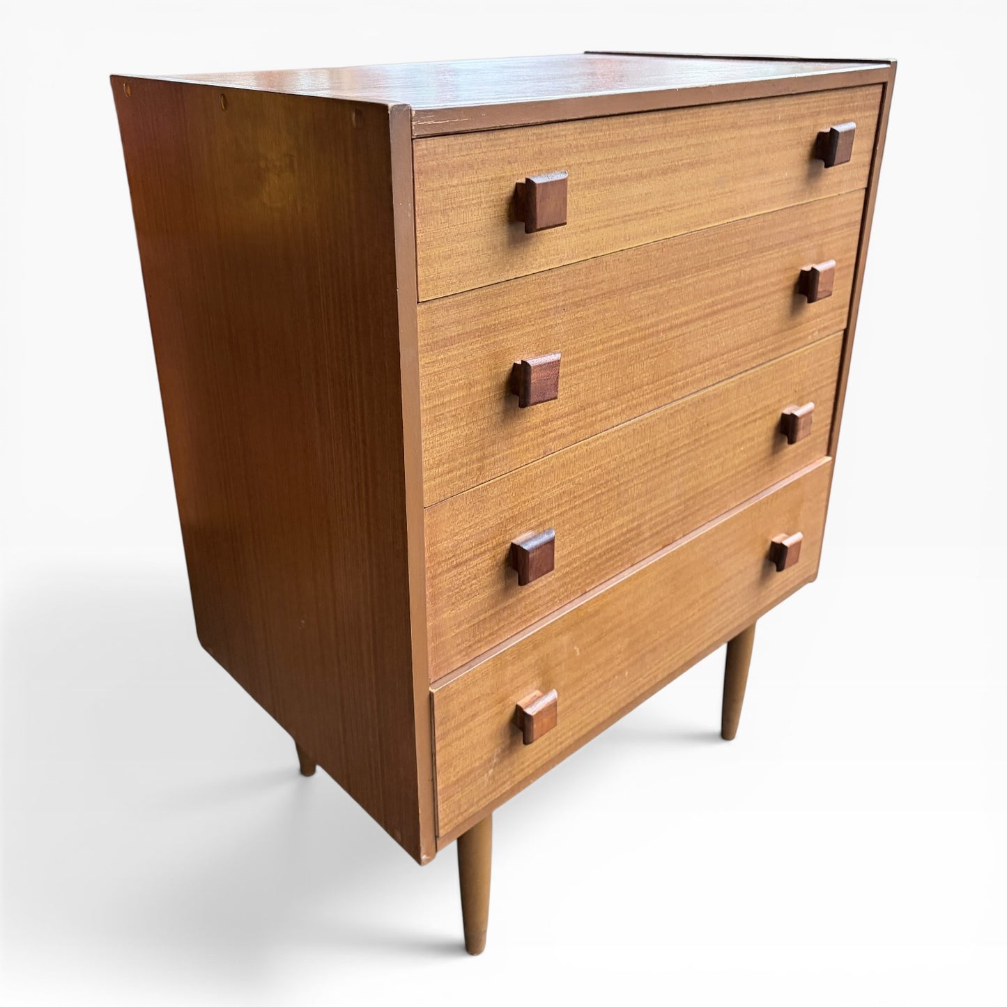 Mid-Century Teak Compact Chest of Drawers