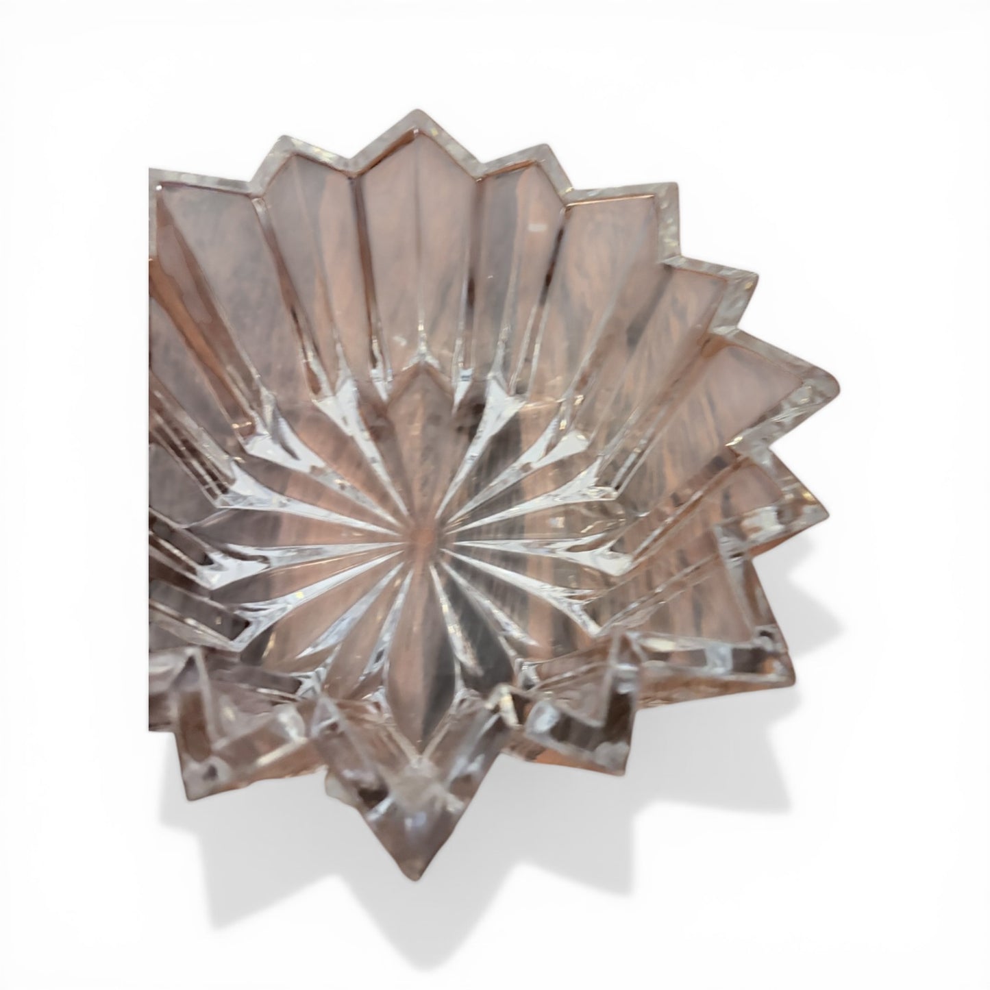 Mid Century Nachtmann Crystal Starburst Bowl – Cut Glass, Made in Germany