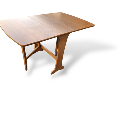 Mid Century Vintage Teak Drop Leaf Dining Table