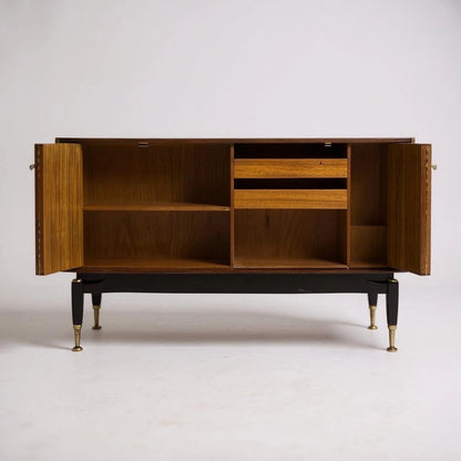 Mid-Century G Plan Librenza Tola Accordion Door Sideboard — view 7