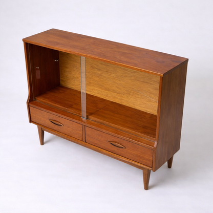Mid-Century Jentique Teak Low Display Cabinet