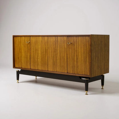 Mid-Century G Plan Librenza Tola Accordion Door Sideboard — view 4