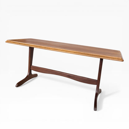 Mid Century Nathan Teak Curved Coffee Table