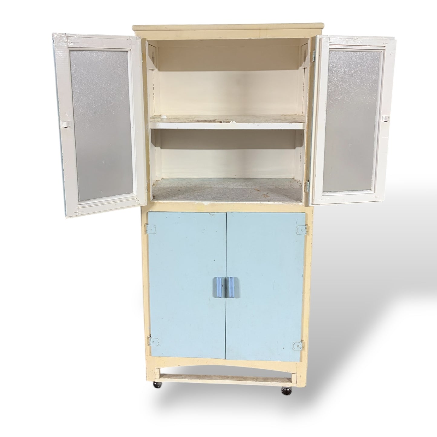 Vintage Painted Kitchenette Pantry Cabinet