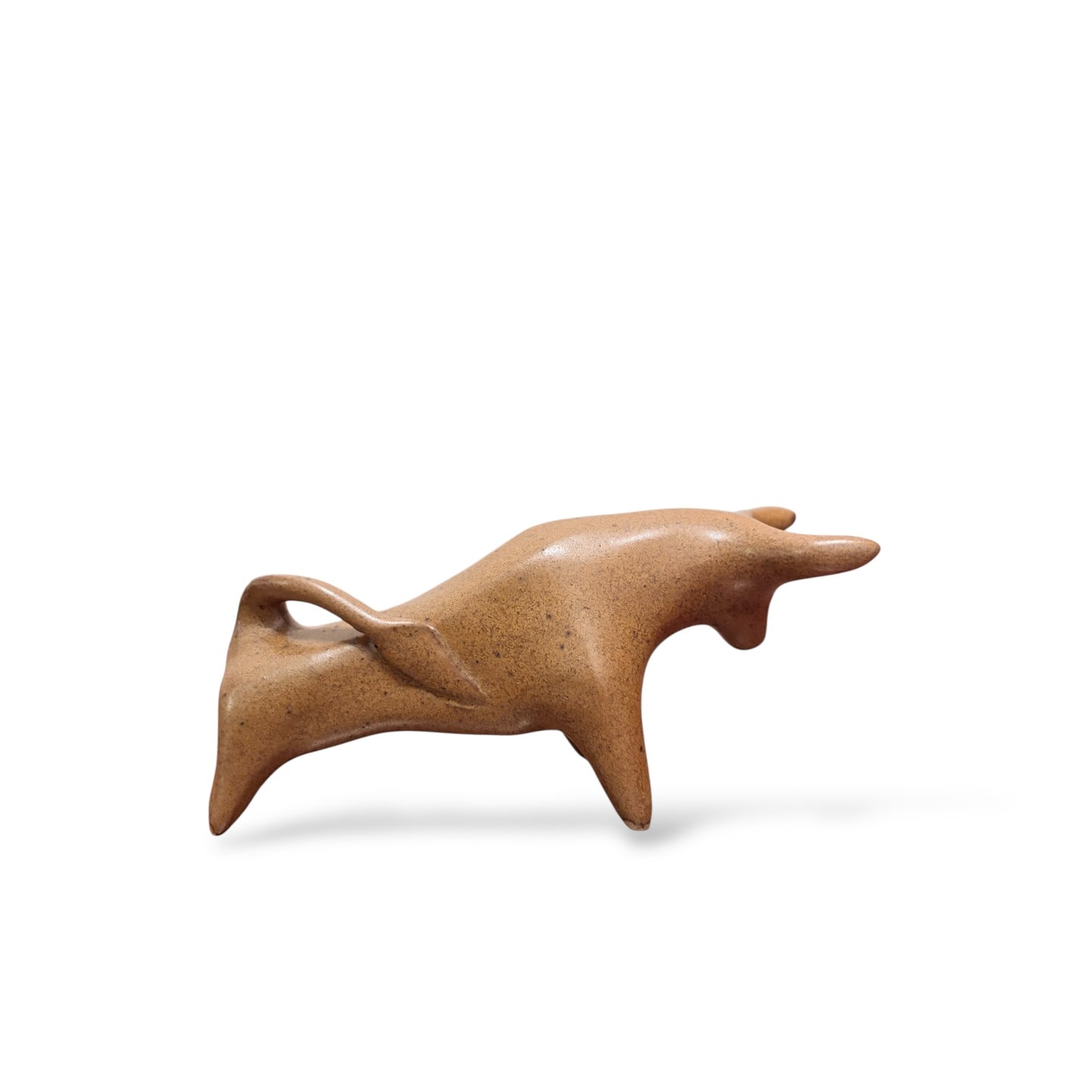 Vintage Miniature Ceramic Taurus Bull Sculpture — view 8