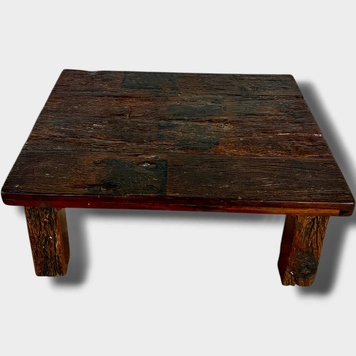 Mid Century Brutalist Driftwood Chunky Coffee Table