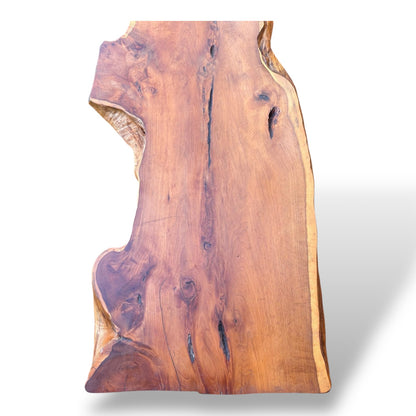 Reynolds of Ludlow Live Edge Yew Wood Coffee Table – Mid-Century — view 5