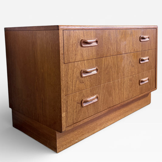 Vintage G Plan Fresco Three-Drawer Chest – Mid-Century Teak (c.1960s)