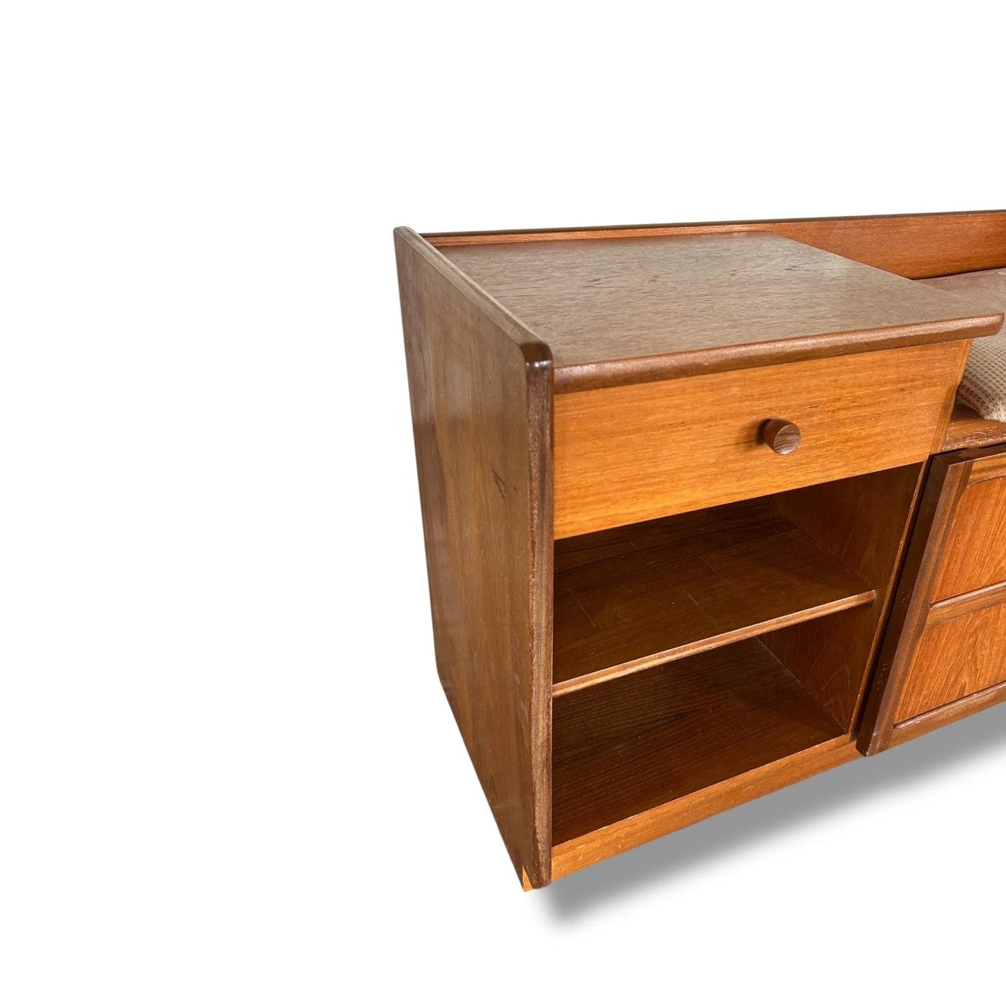 Mid-Century Teak Telephone Bench by Nathan Furniture