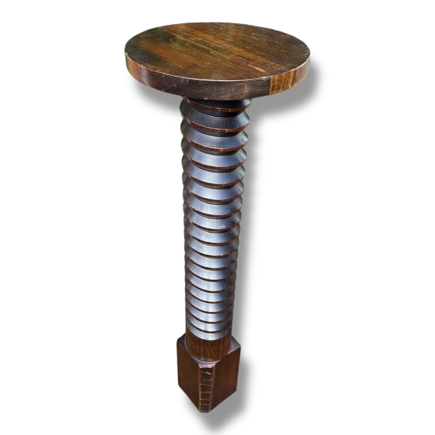 French Vintage Wine Press Pedestal Table / Display Stand