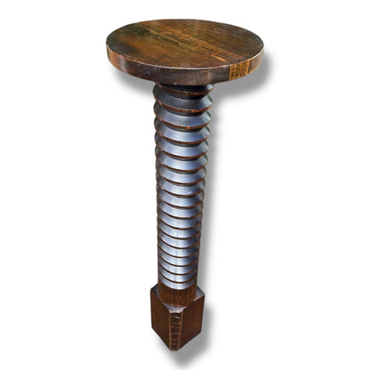 French Vintage Wine Press Pedestal Table / Display Stand