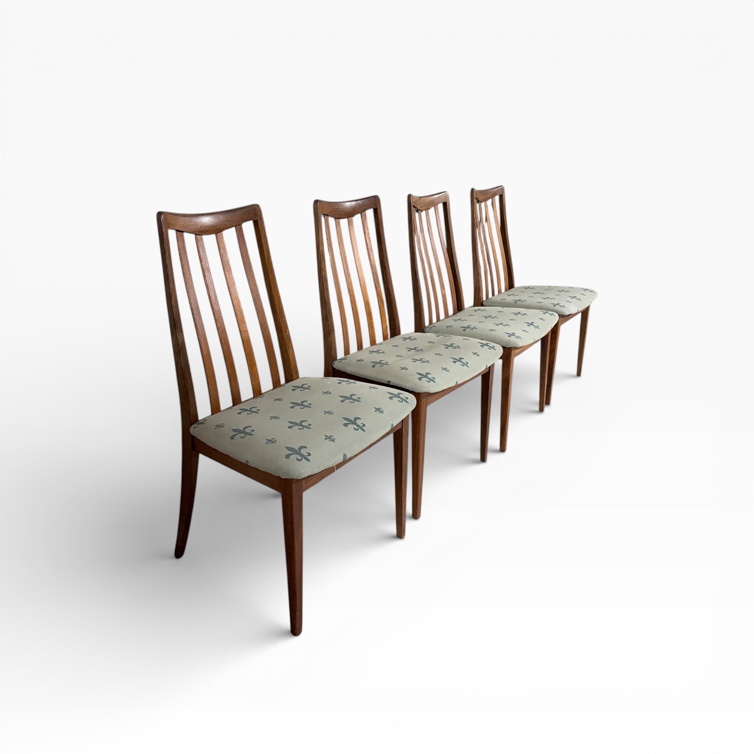 Set of Four G Plan Leslie ‘Dandy’ Dining Chairs – Mid Century — view 2