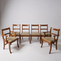 Mid Century Modern English Set of Six Dining Chairs