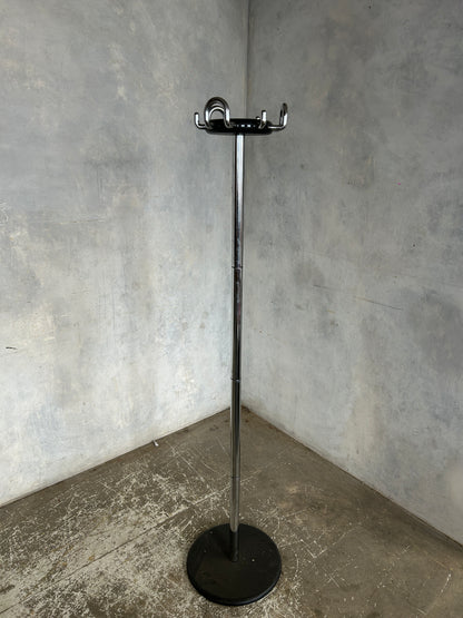 Italian Chrome Coat Rack | Mid Century Modern Hall Stand