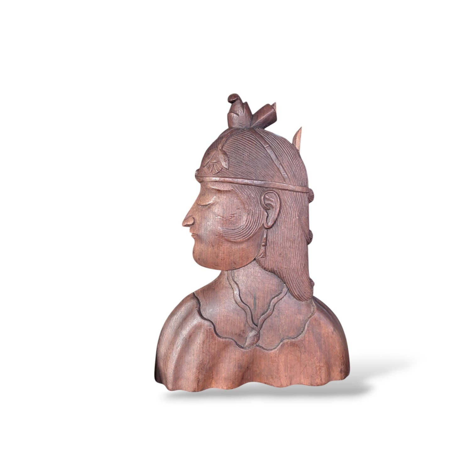 Ottoman Empire Busts - Hand Carved Wooden Sculptures | Mid Century Decor