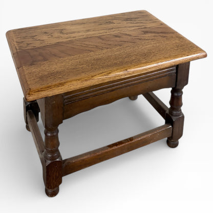 Vintage Sewing Box – Elm And Oak Box | Mid Century Craft Storage Stool