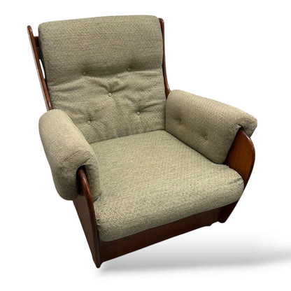 G Plan Teak Armchairs – Mid Century Modern Pair of Sculptural Lounge Chairs