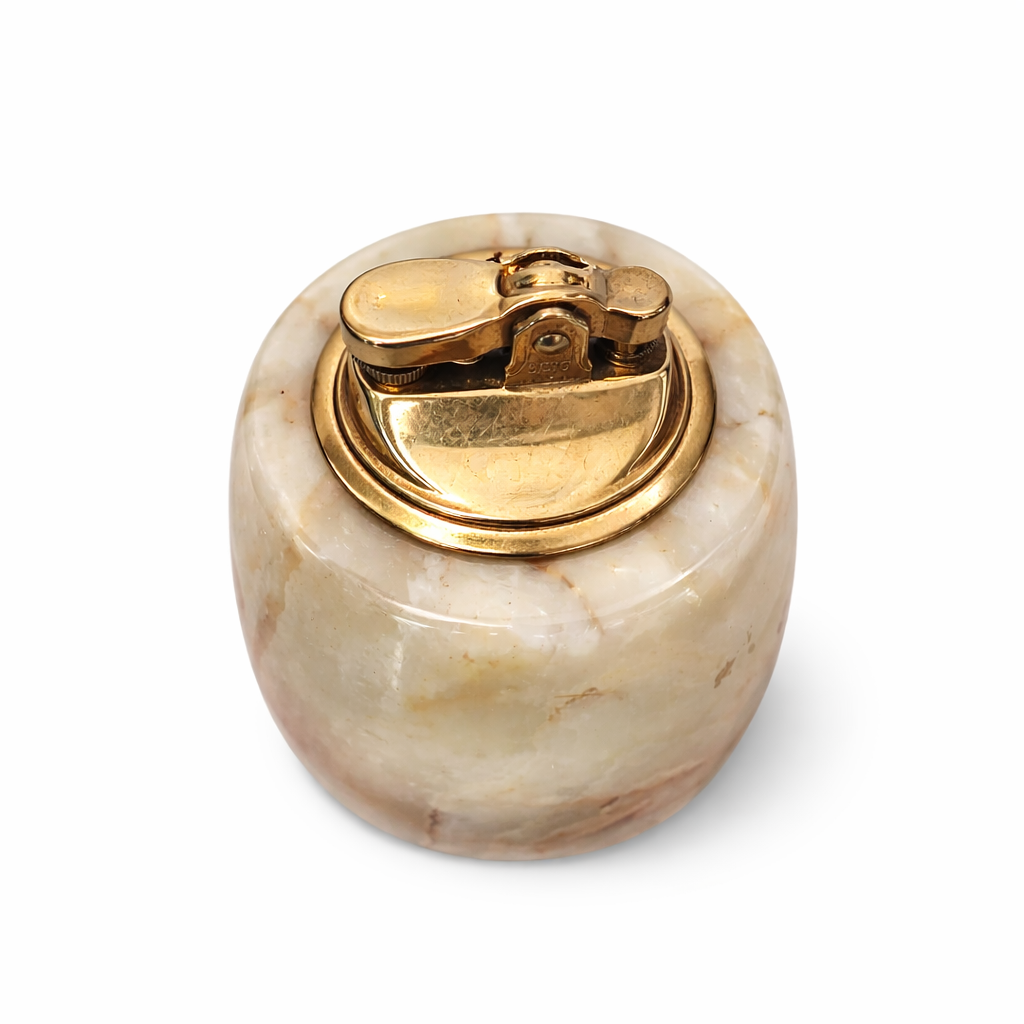 Italian Art Deco Onyx Marble Tabletop Lighter