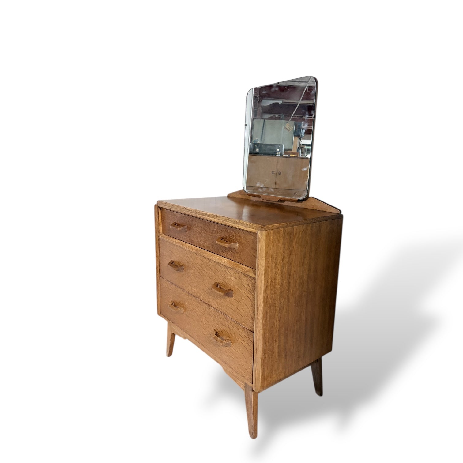 Mid Century G Plan Oak Brandon Dressing Table with Mirror — view 8