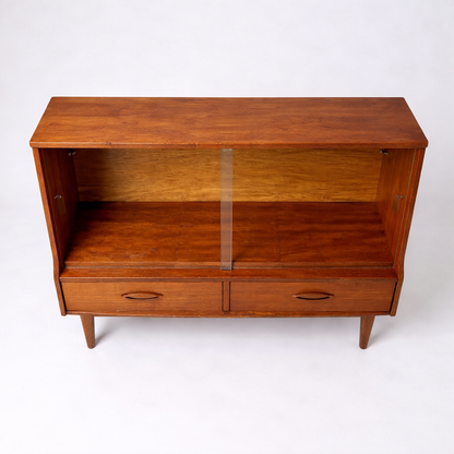 Mid-Century Jentique Teak Low Display Cabinet