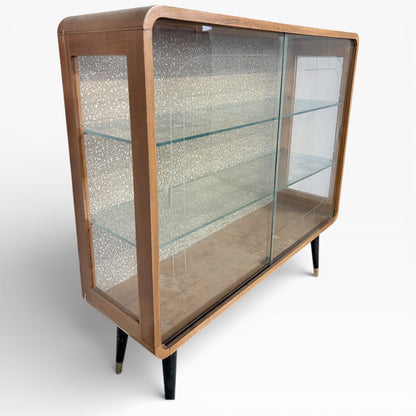 Mid Century Drinks Cabinet – Retro Cocktail Cabinet With Elegant Tapered Legs & Compact Depth