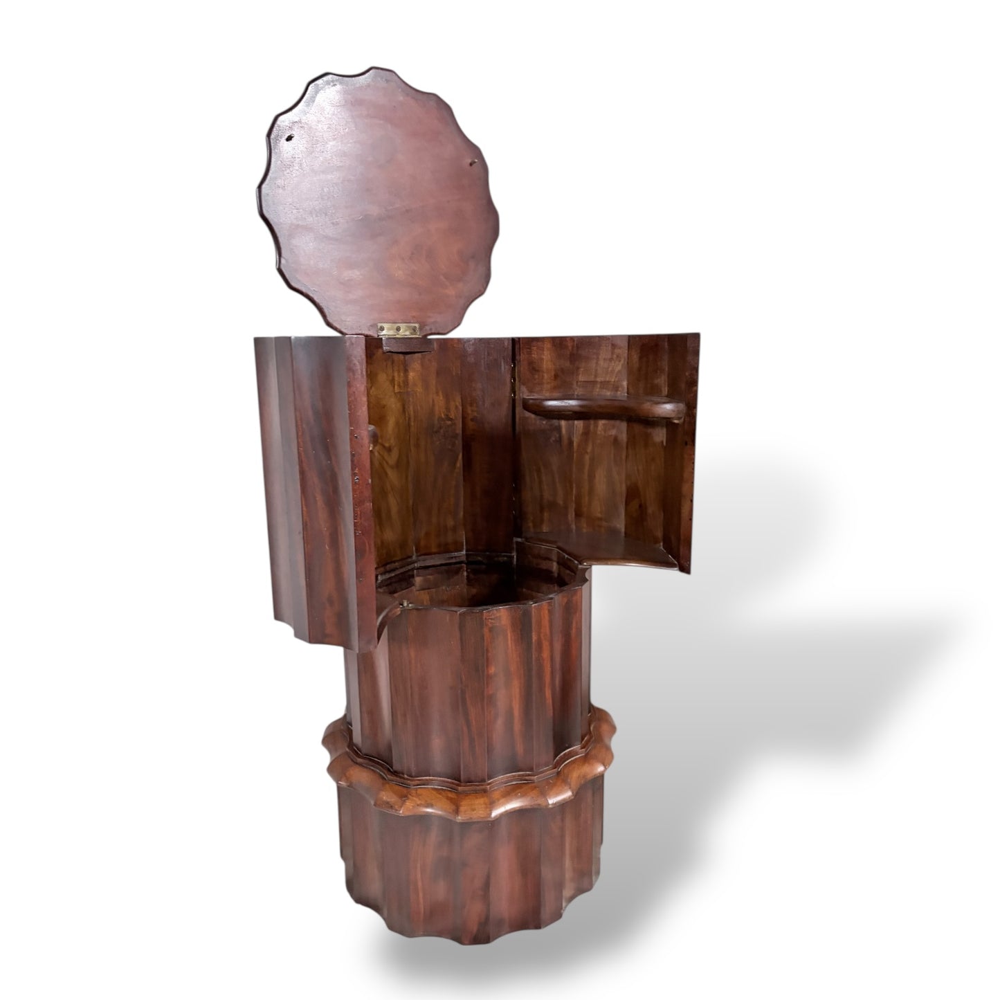 Art Deco Victorian Octagonal Drinks Cabinet / Jardinière Stand