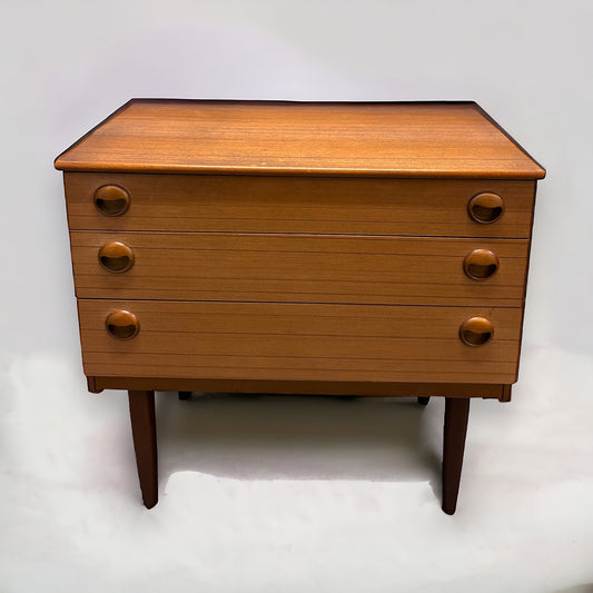 mid century teak chest of drawers