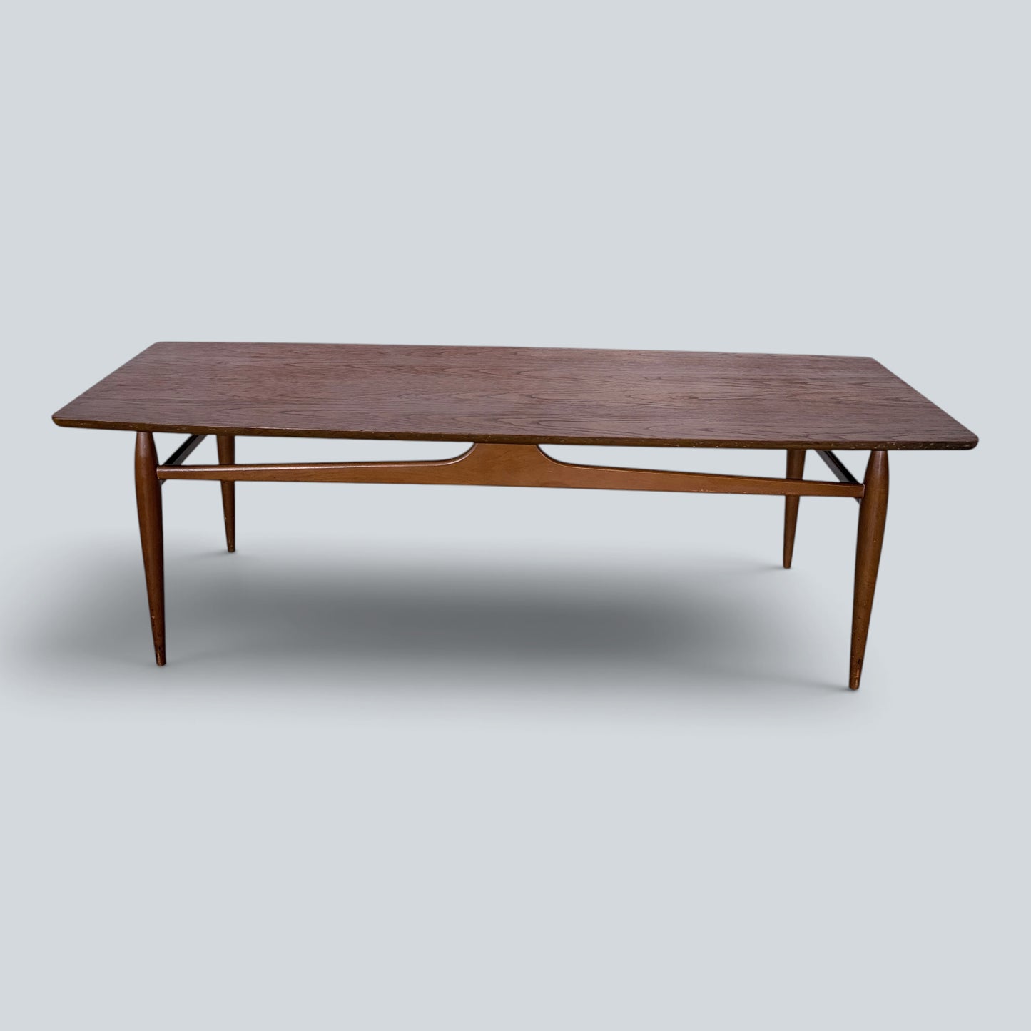 Mid Century Mersman Teak Coffee Table | Sculptural American Modern Low Table