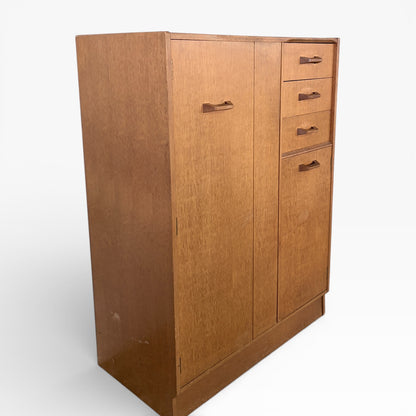 G Plan Brandon Mid-Century Oak Wardrobe with Drawers