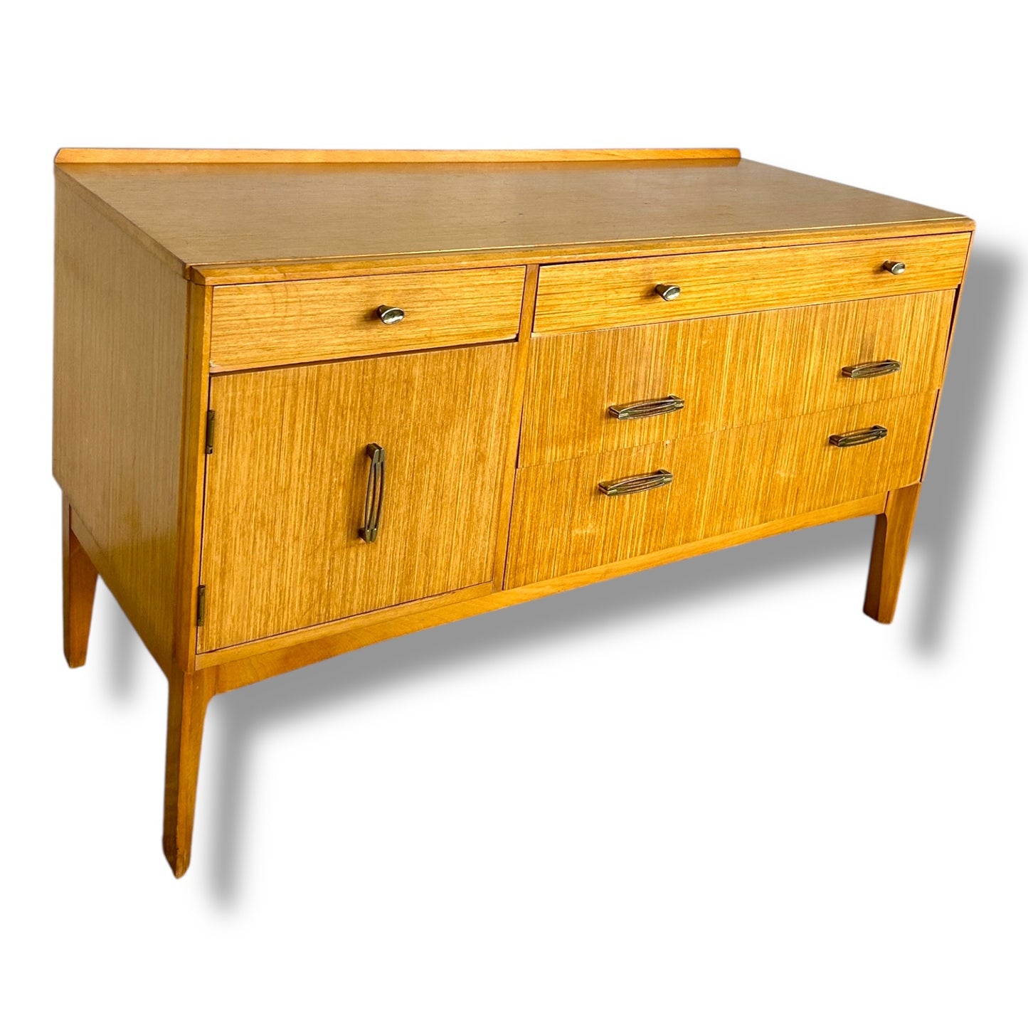 Mid Century Remploy Chest of Drawers / Sideboard | Vintage Oak Veneer Cabinet