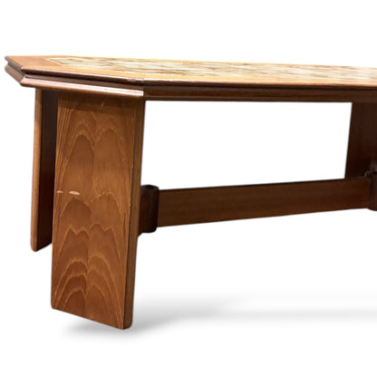 Vintage 1970s G Plan Teak Coffee Table | Scandinavian Style Tiled Table