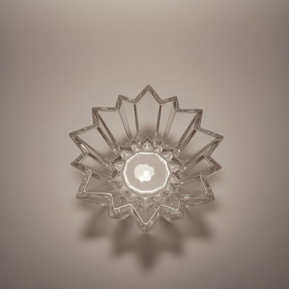 Mid Century Nachtmann Crystal Starburst Bowl – Cut Glass, Made in Germany