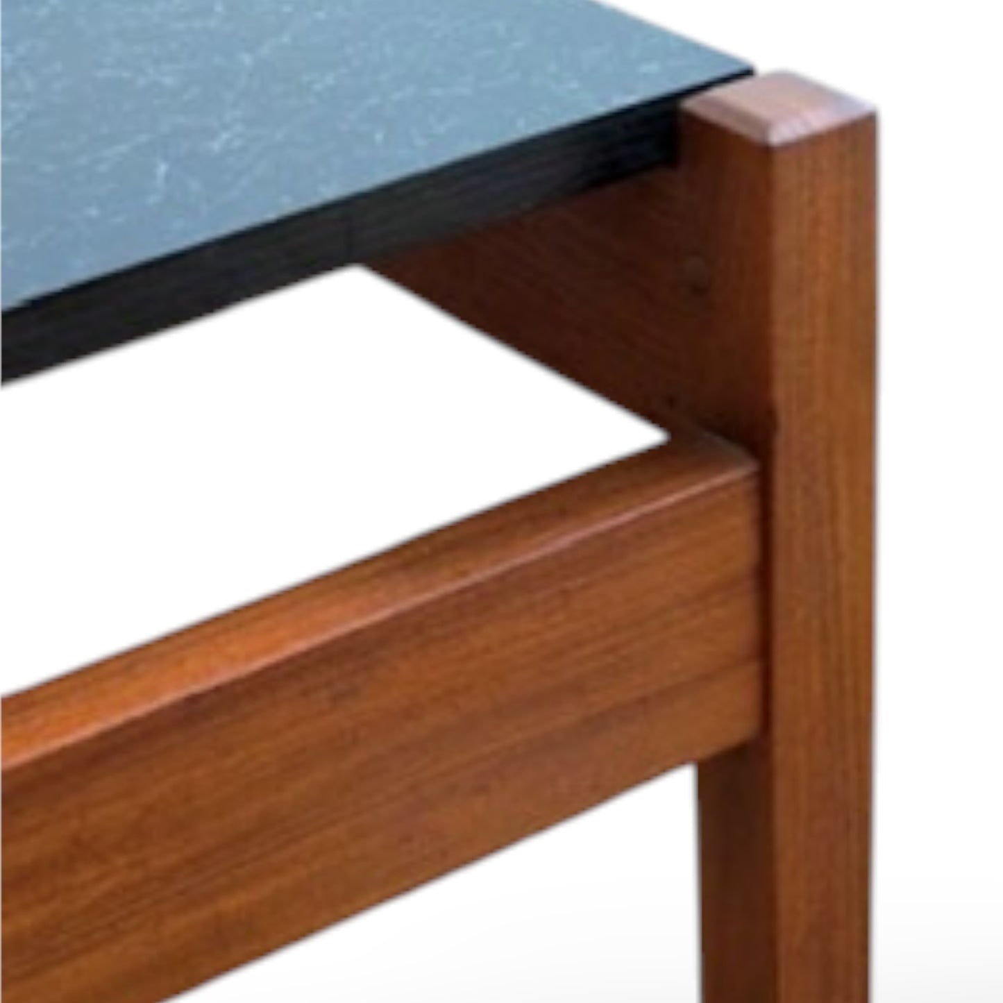 Afromosia Teak & Laminate Coffee Table by Guy Rogers – Mid-Century British Design