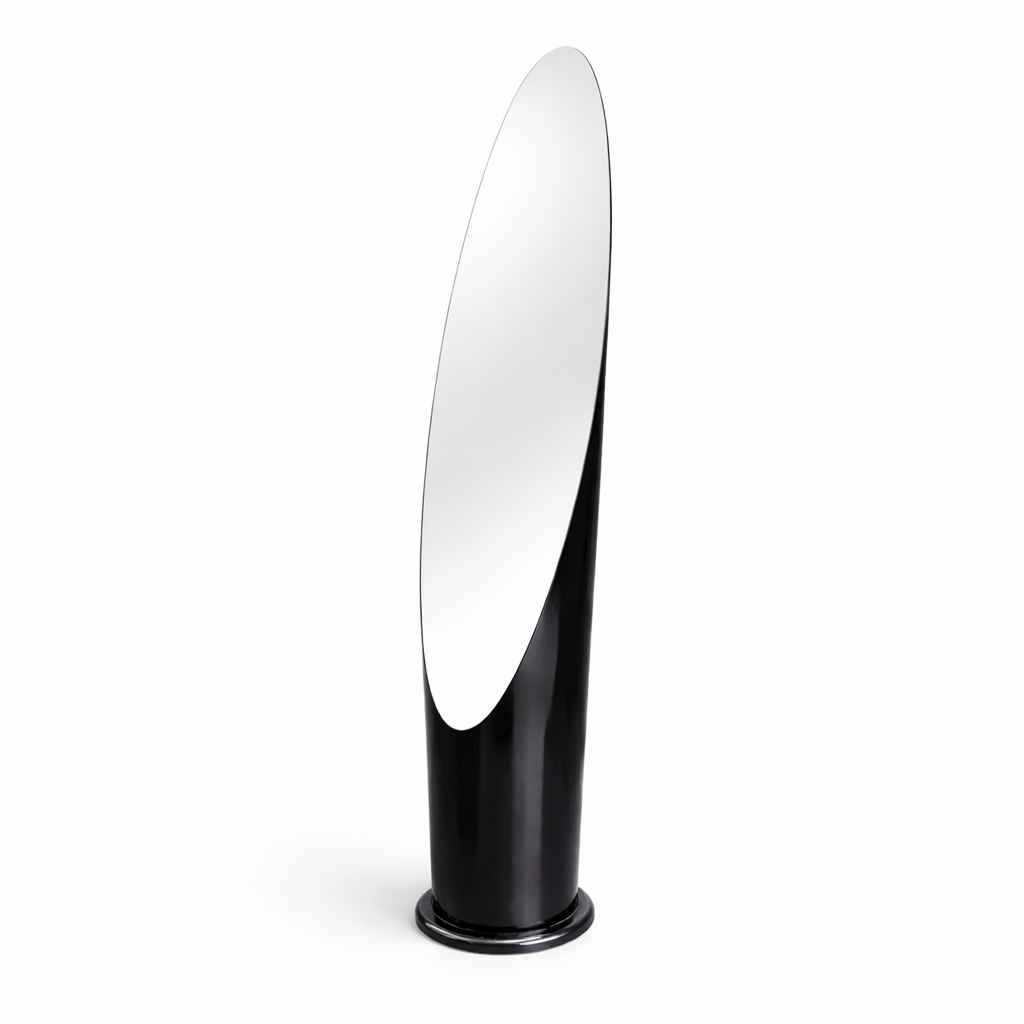 1960s Italian Unghia ‘Lipstick’ Floor Mirror by Rodolfo Bonetto