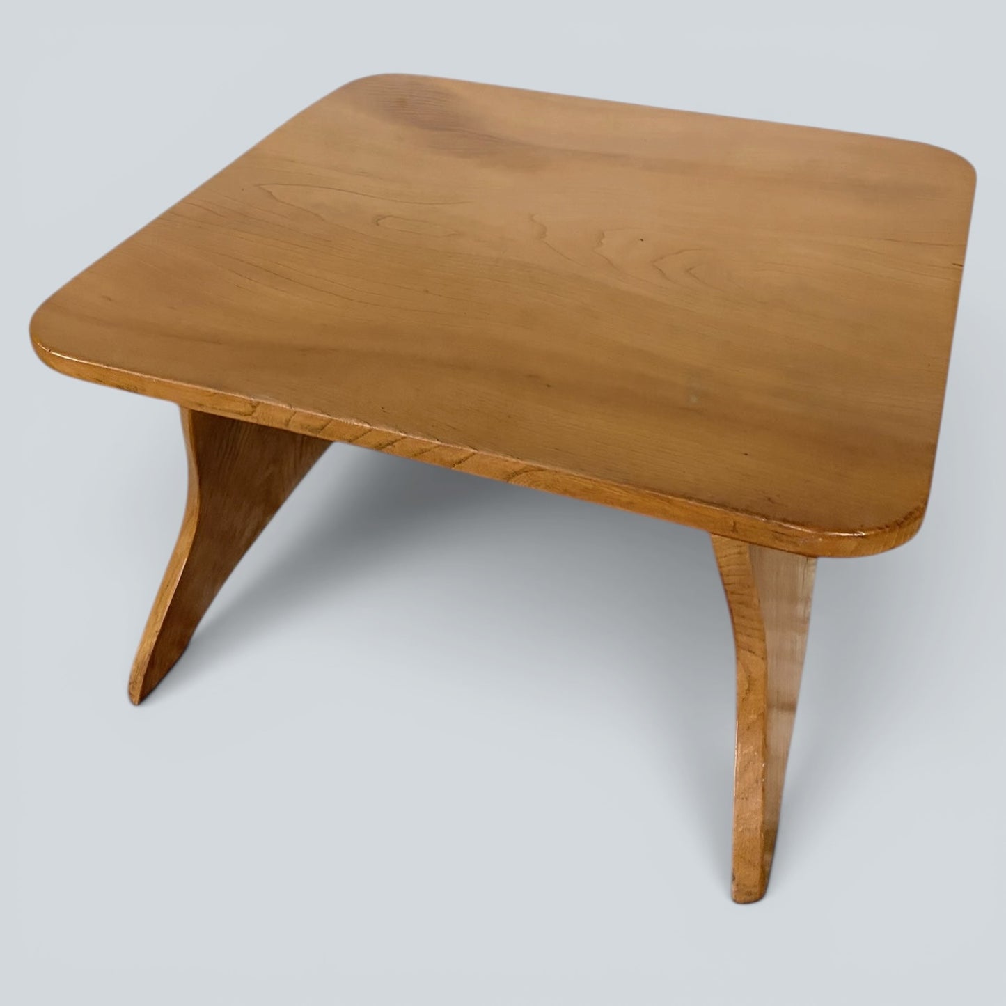 Arts & Crafts Solid Elm Coffee Table with Pegged Joinery