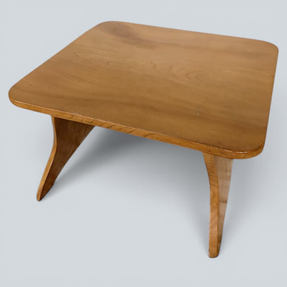 Arts & Crafts Solid Elm Coffee Table with Pegged Joinery