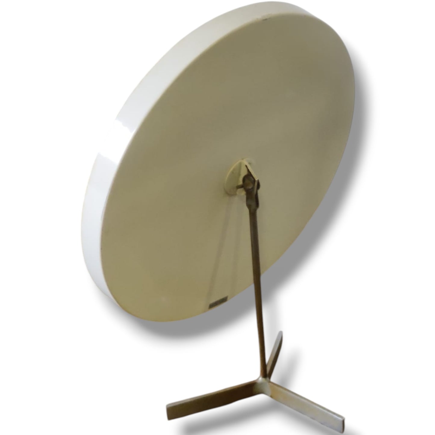 Vintage Tilting Table Mirror – Mid Century Oval Dressing Mirror with Tripod Base