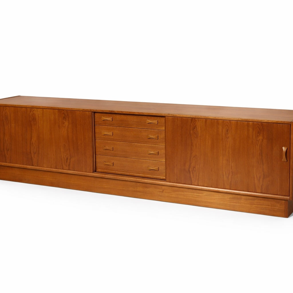 Clausen & Son Danish Teak Sideboard — Mid-Century Modern, Long Low Storage — view 2