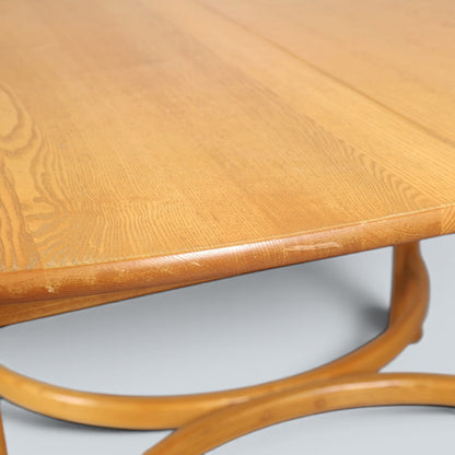 Ercol Saville Blonde Elm Oval Dining Table | Mid Century British Table