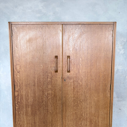 Mid Century E Gomme G Plan Brandon Oak Double Wardrobe
