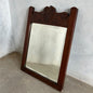 Antique French Dark Wood Country Mirror