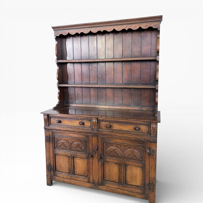Arts & Crafts Oak Kitchen Pantry / Display Dresser by Christopher Pratt