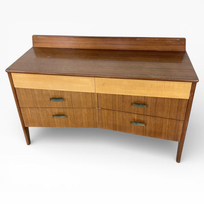 Mid Century Sideboard – Vintage Chest Drawers with Teak Wood Furniture & Oak Walnut Veneer