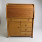 Mid Century Modern Tambour Rolltop Desk Bureau