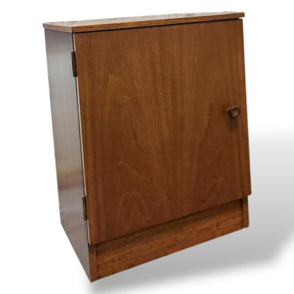 Mid-Century Teak Bedside Cabinets – Vintage Scandinavian Style Nightstands (Pair)