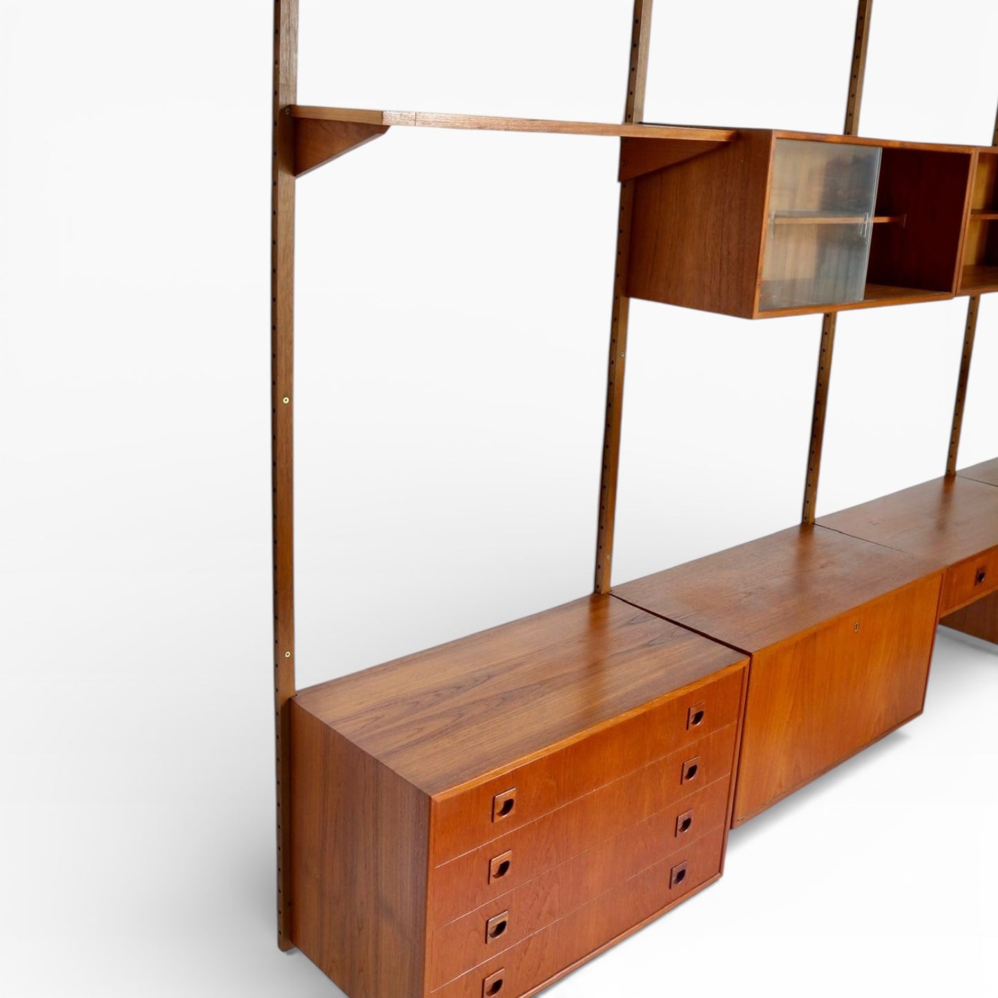 Danish Mid-Century Ladderax Wall Unit by Rud Thygesen & Johnny Sørensen for Hansen & Guldborg, 1960s
